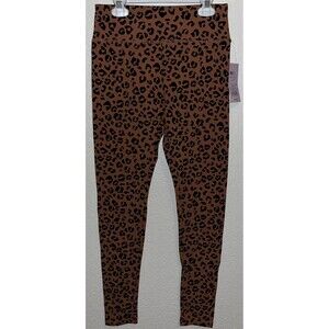 Wild Fable High Rise Classic Leggings Brown Leopard Print Women Sz Small